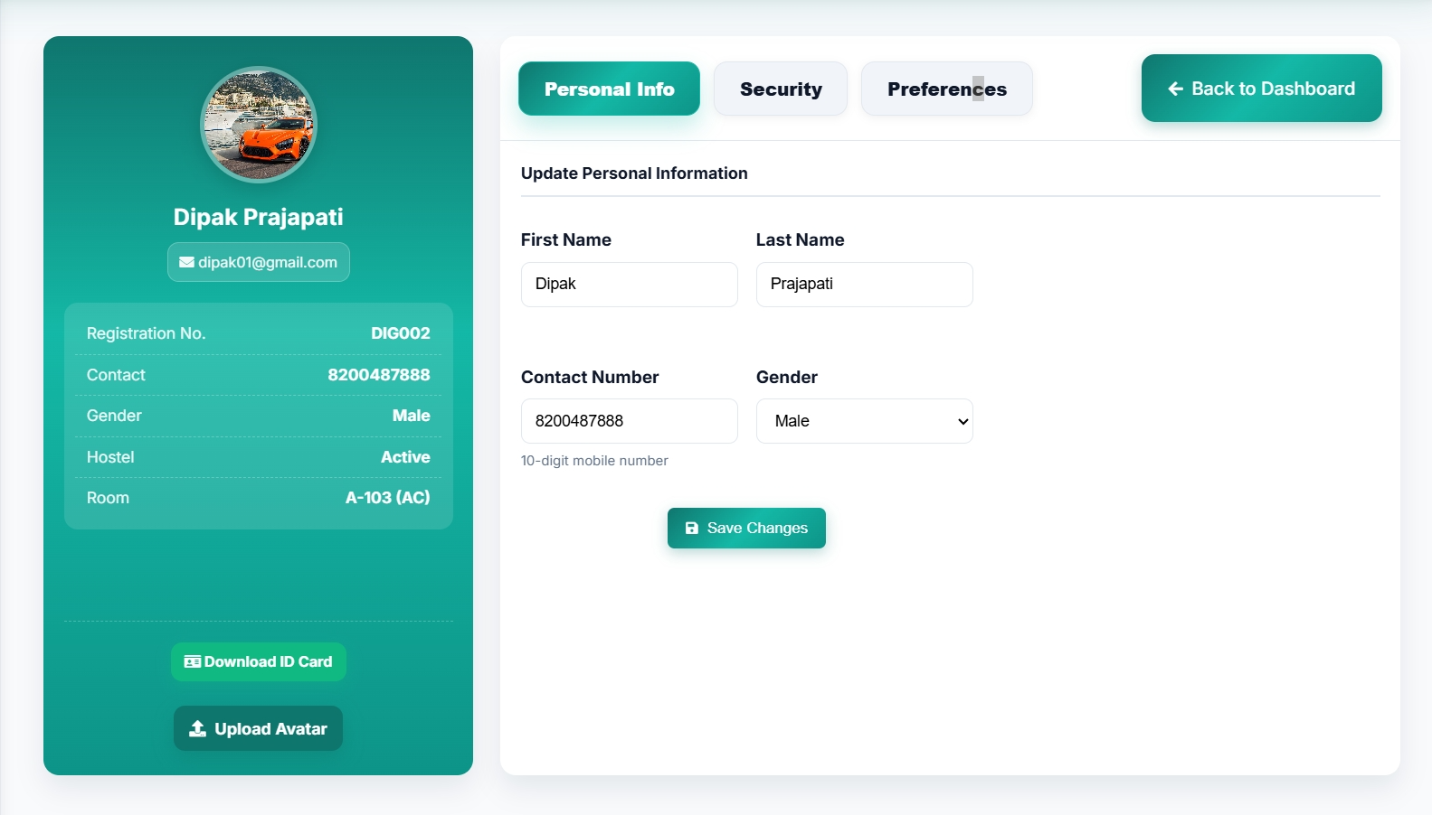 Hostel Management System image 5