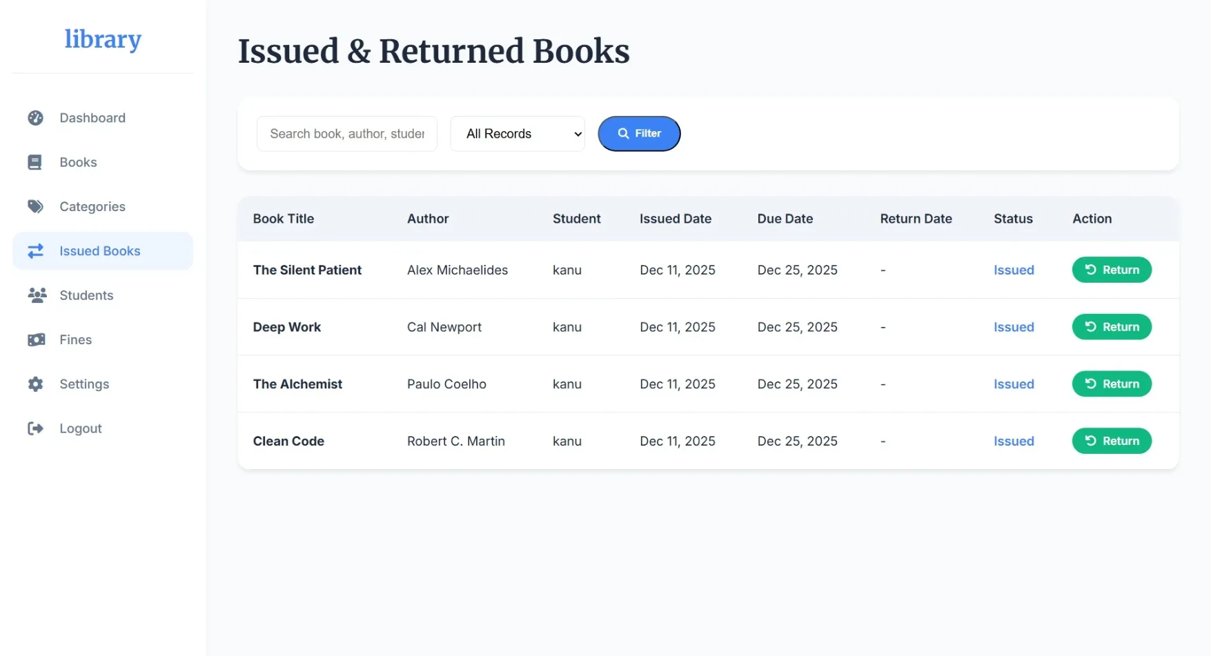 Library Management System using PHP - thumbnail 9