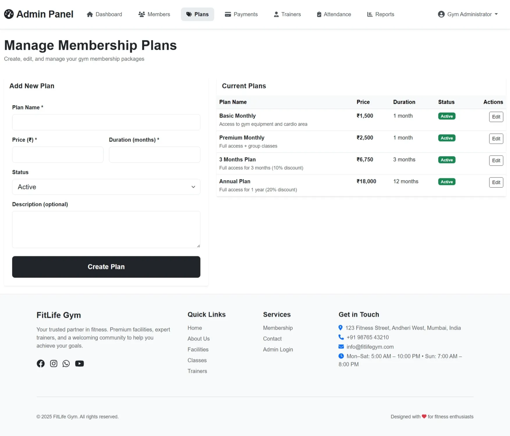 Gym Management System Using PHP - thumbnail 7