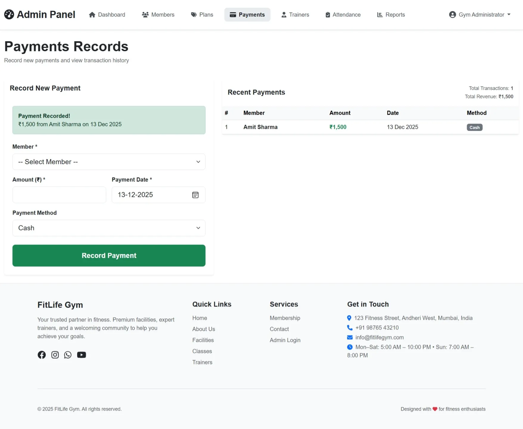 Gym Management System Using PHP - thumbnail 9