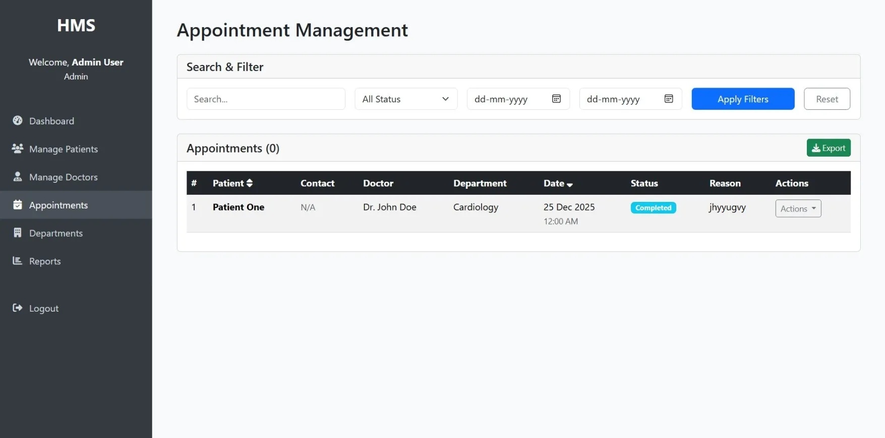Hospital Management System Using PHP - thumbnail 2