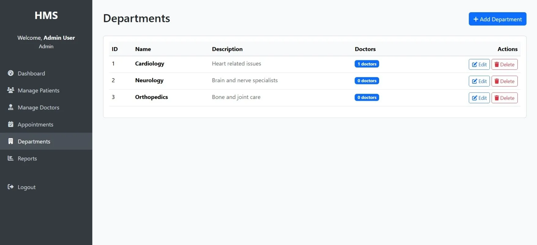 Hospital Management System Using PHP - thumbnail 3