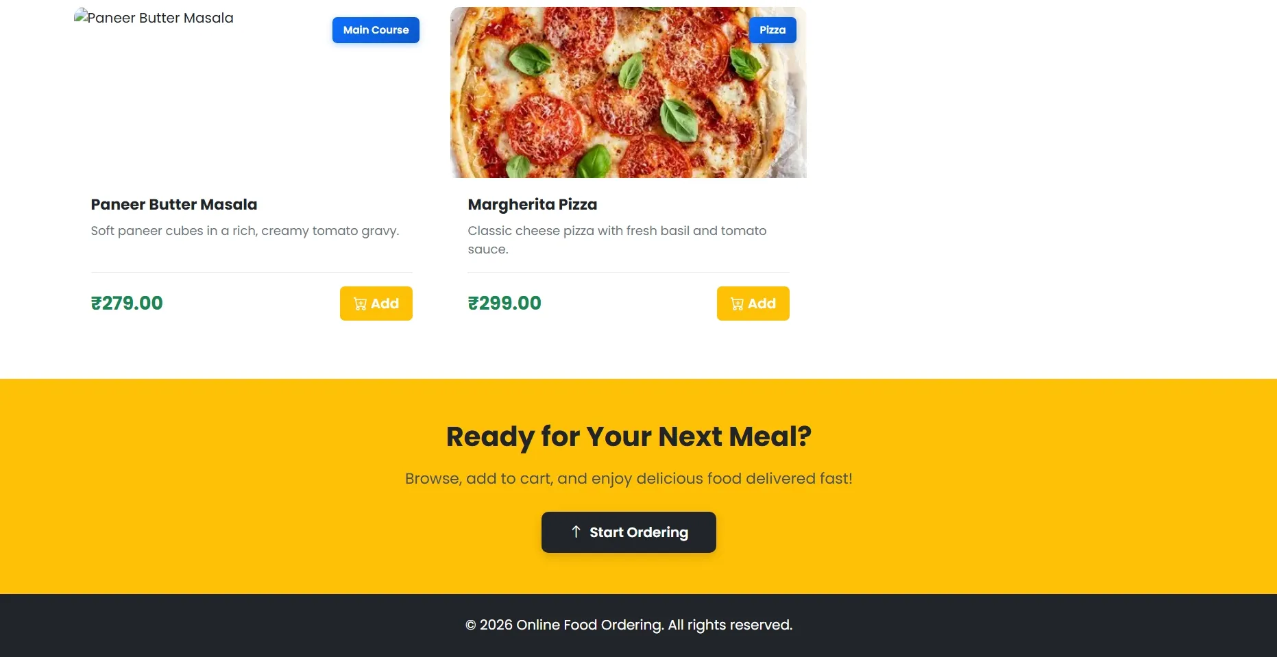 Online Food Ordering System - thumbnail 2
