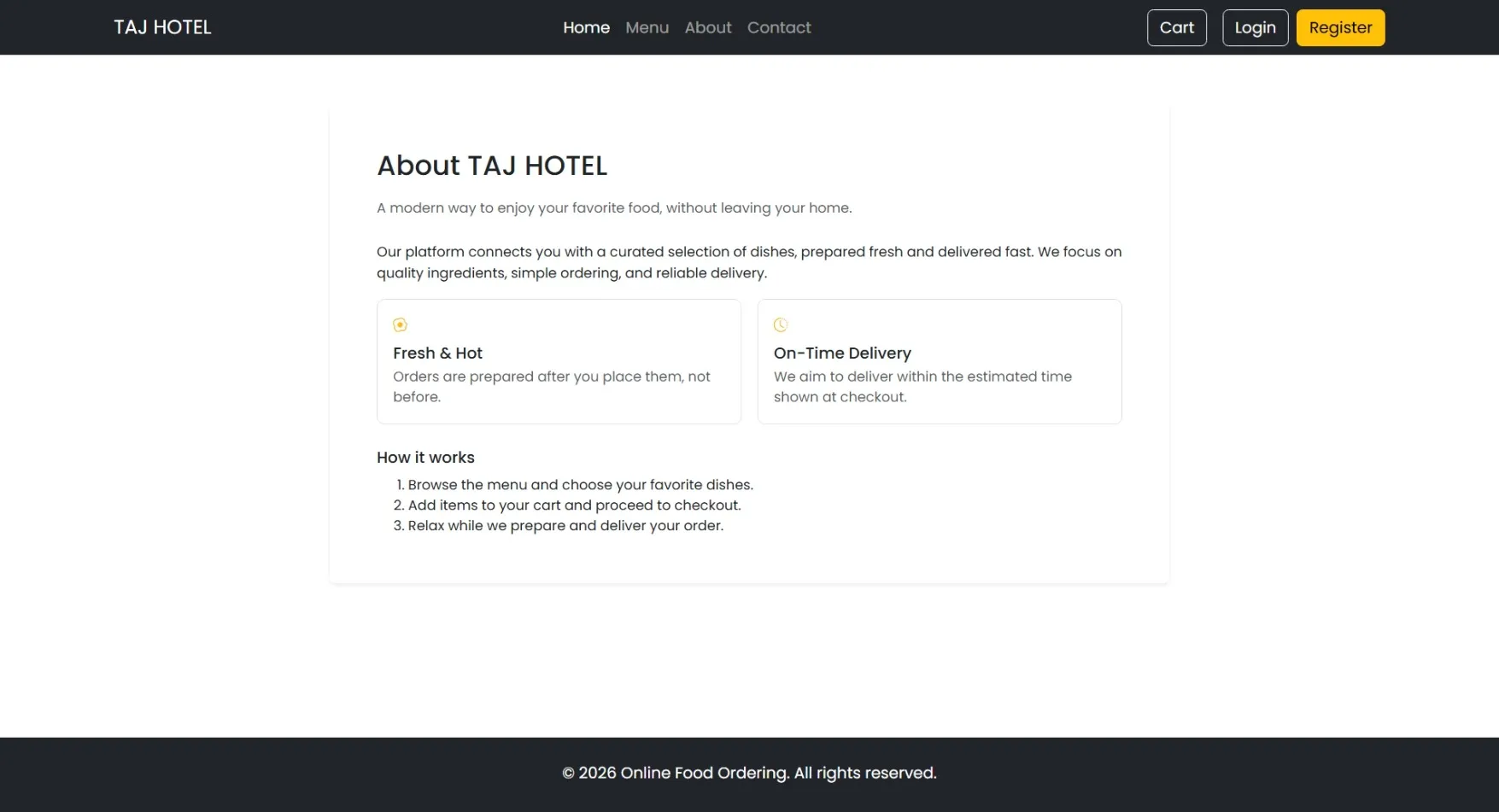 Online Food Ordering System - thumbnail 3