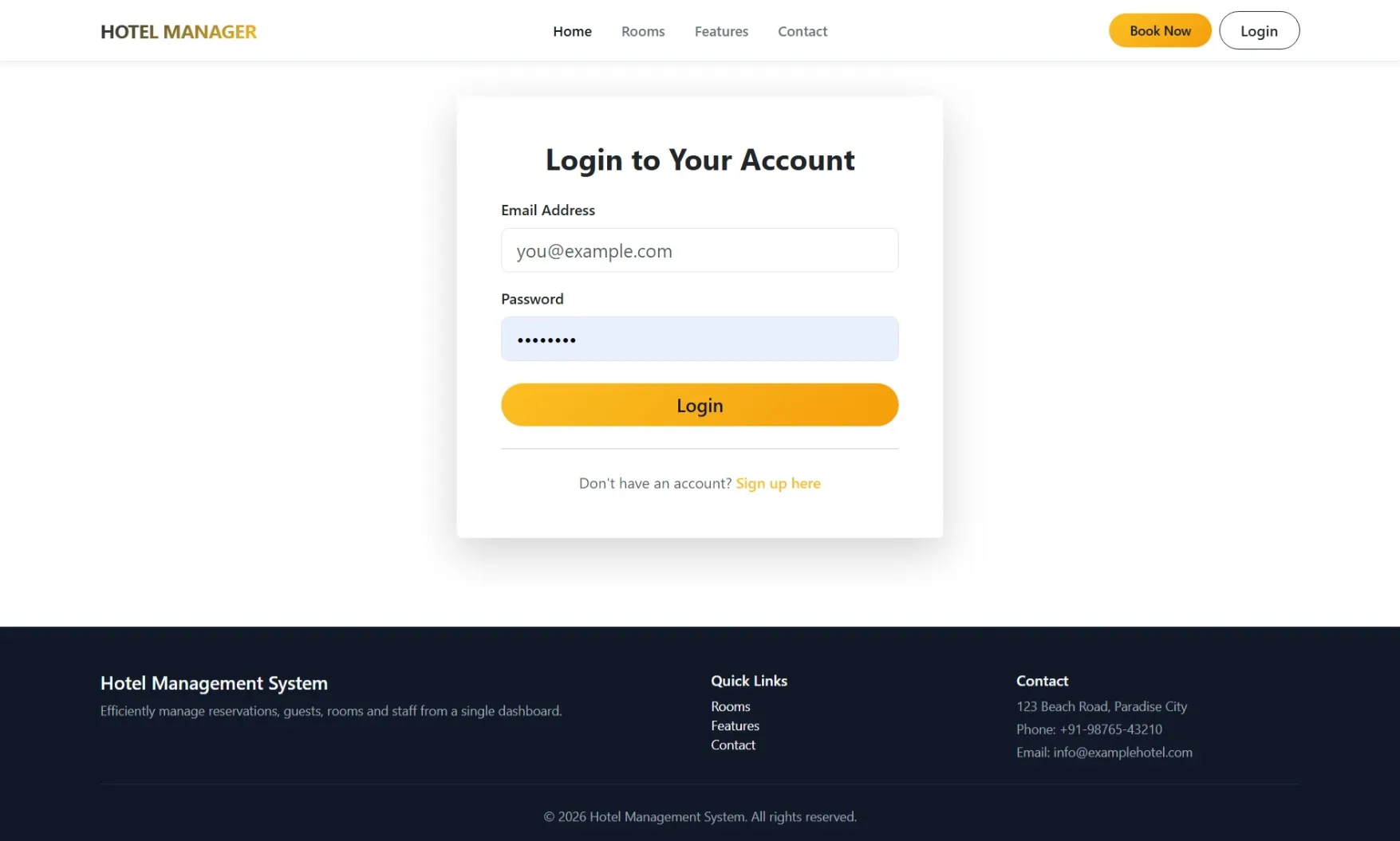 Hotel Management System Using PHP - thumbnail 3