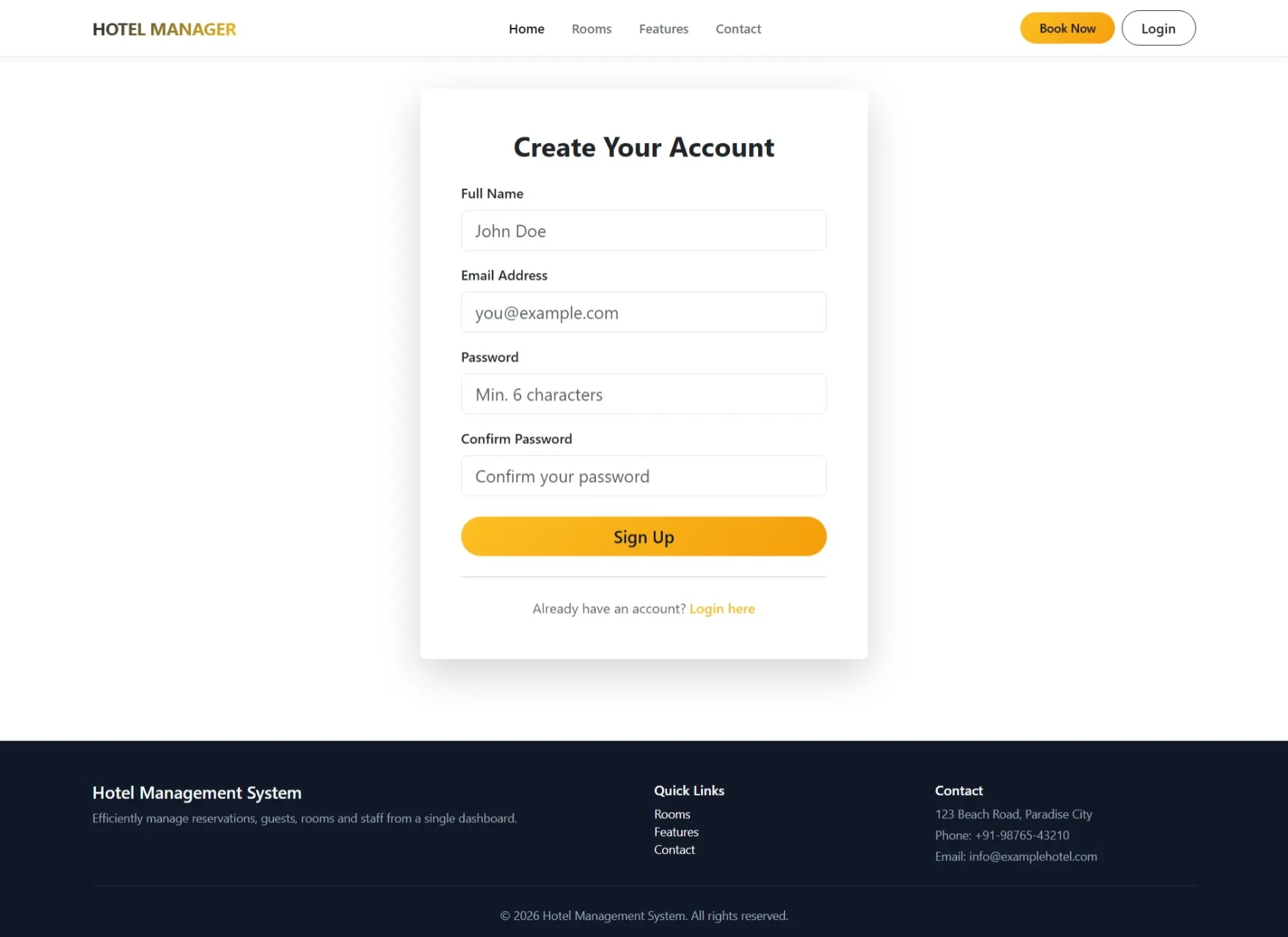 Hotel Management System Using PHP - thumbnail 4