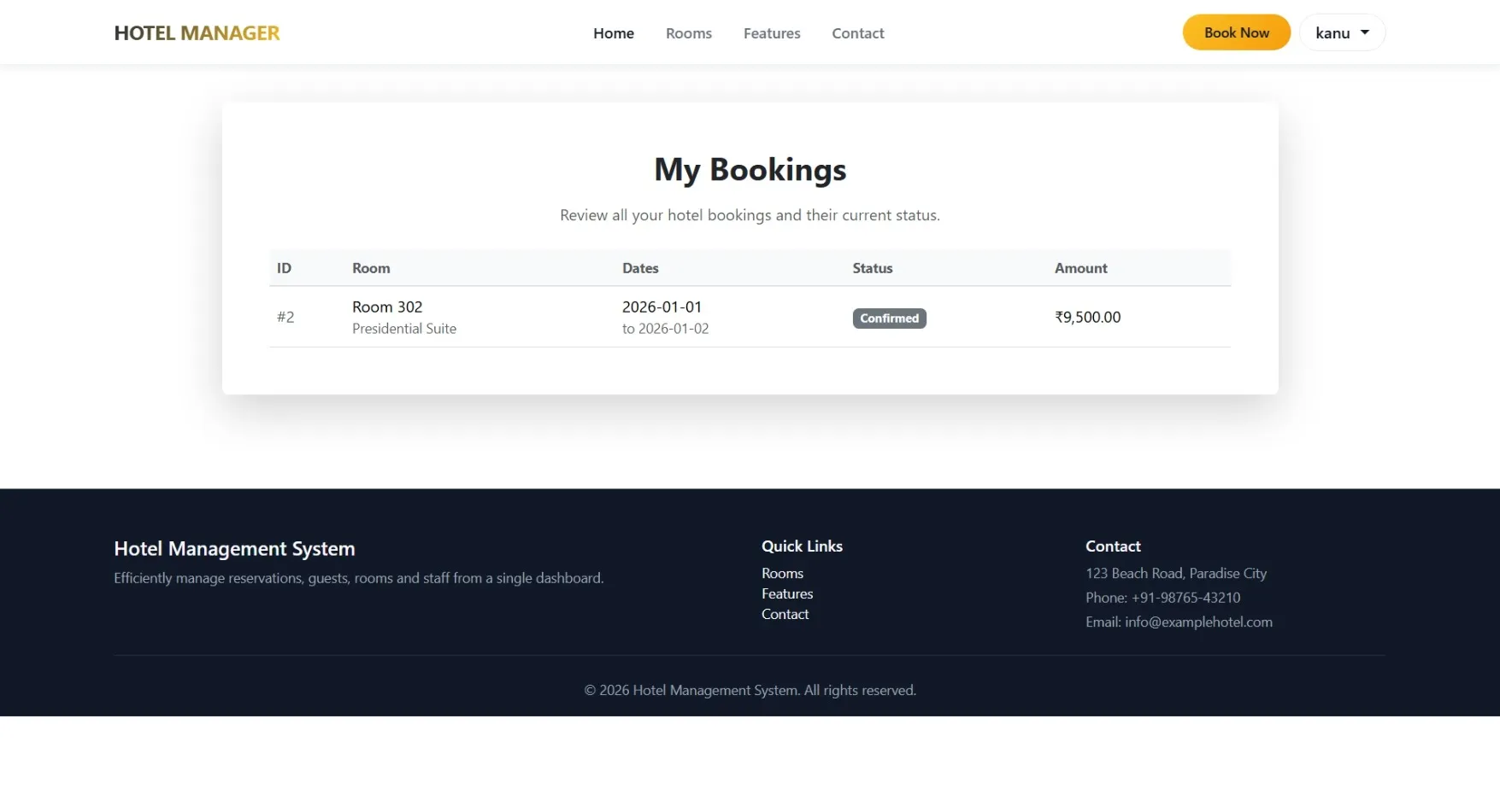 Hotel Management System Using PHP - thumbnail 6