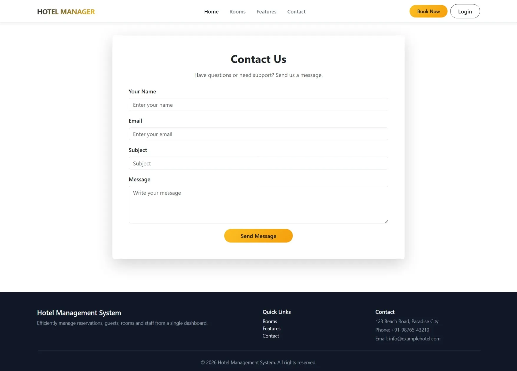 Hotel Management System Using PHP - thumbnail 7