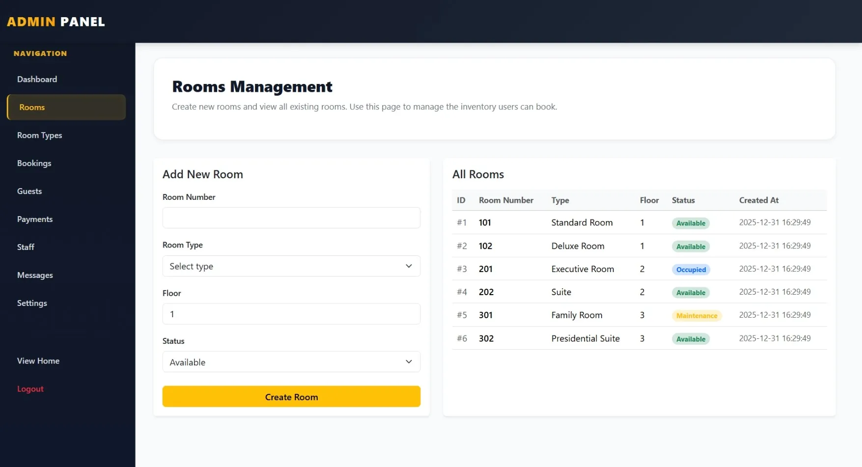 Hotel Management System Using PHP - thumbnail 9