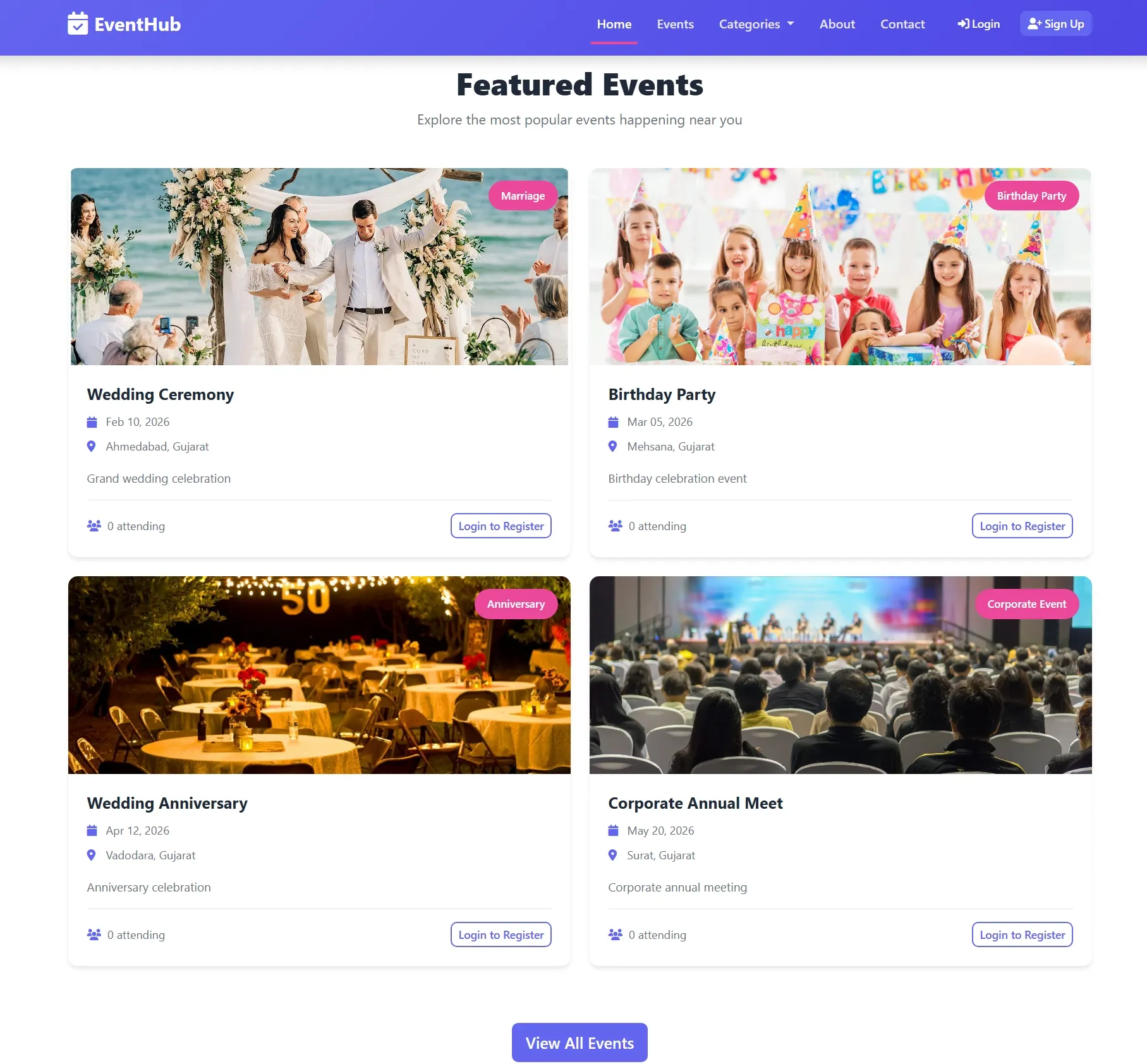Event Management System Using PHP - thumbnail 2