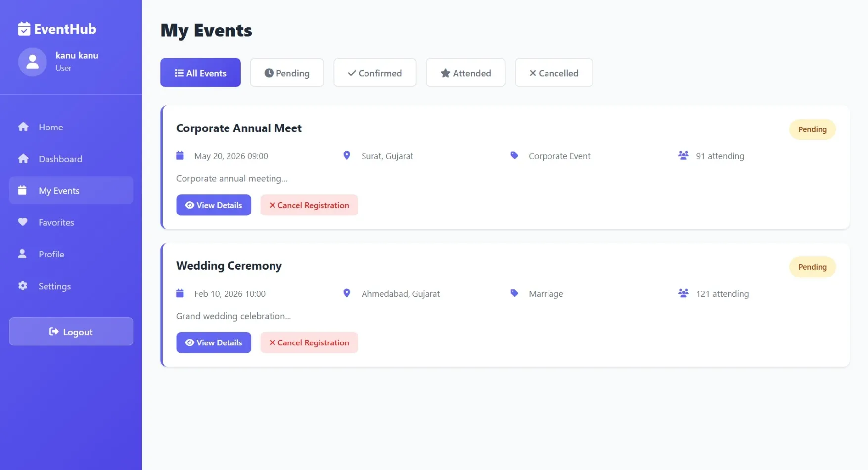 Event Management System Using PHP - thumbnail 12