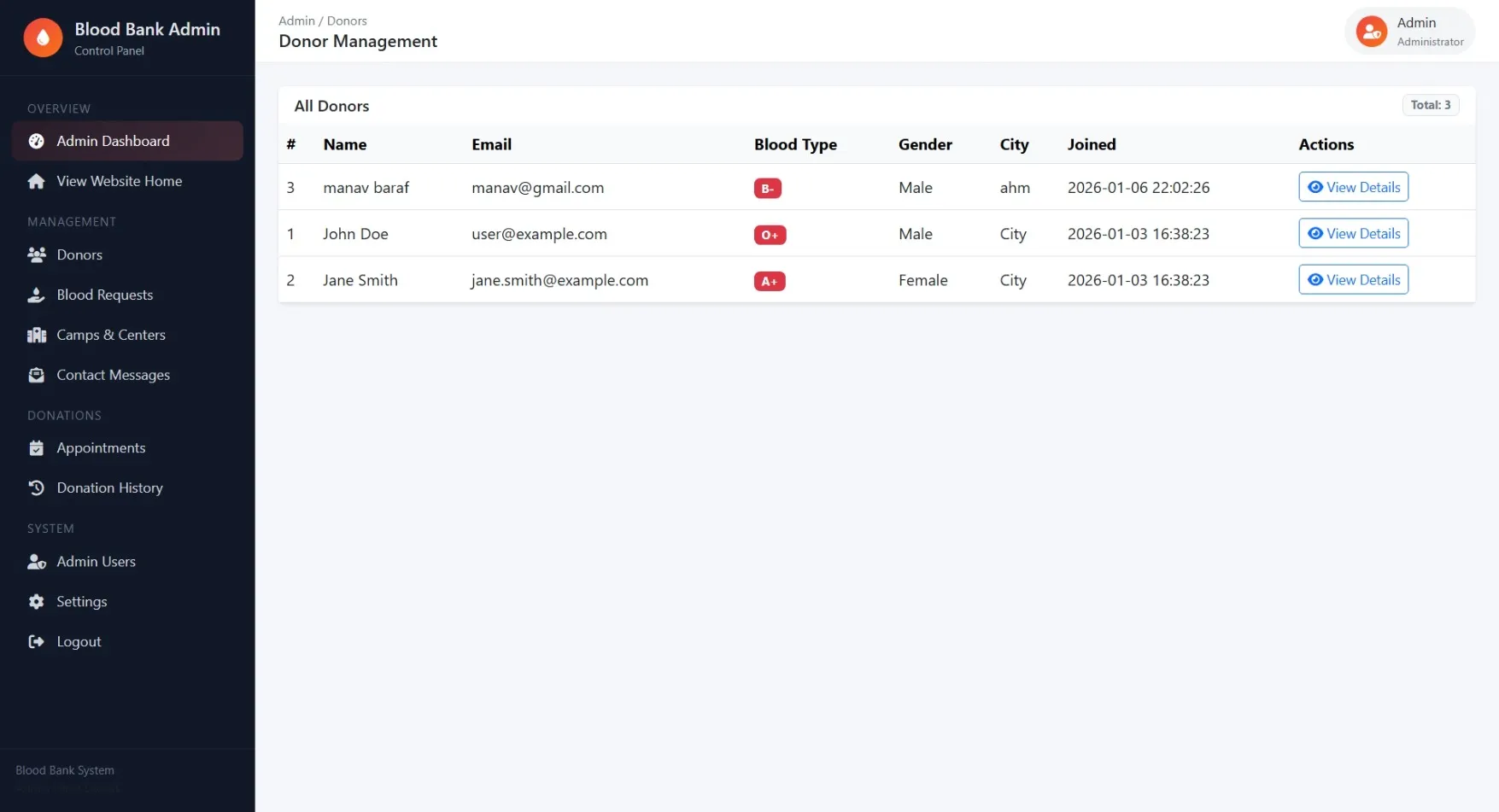 Blood Bank Management System Using PHP - thumbnail 18