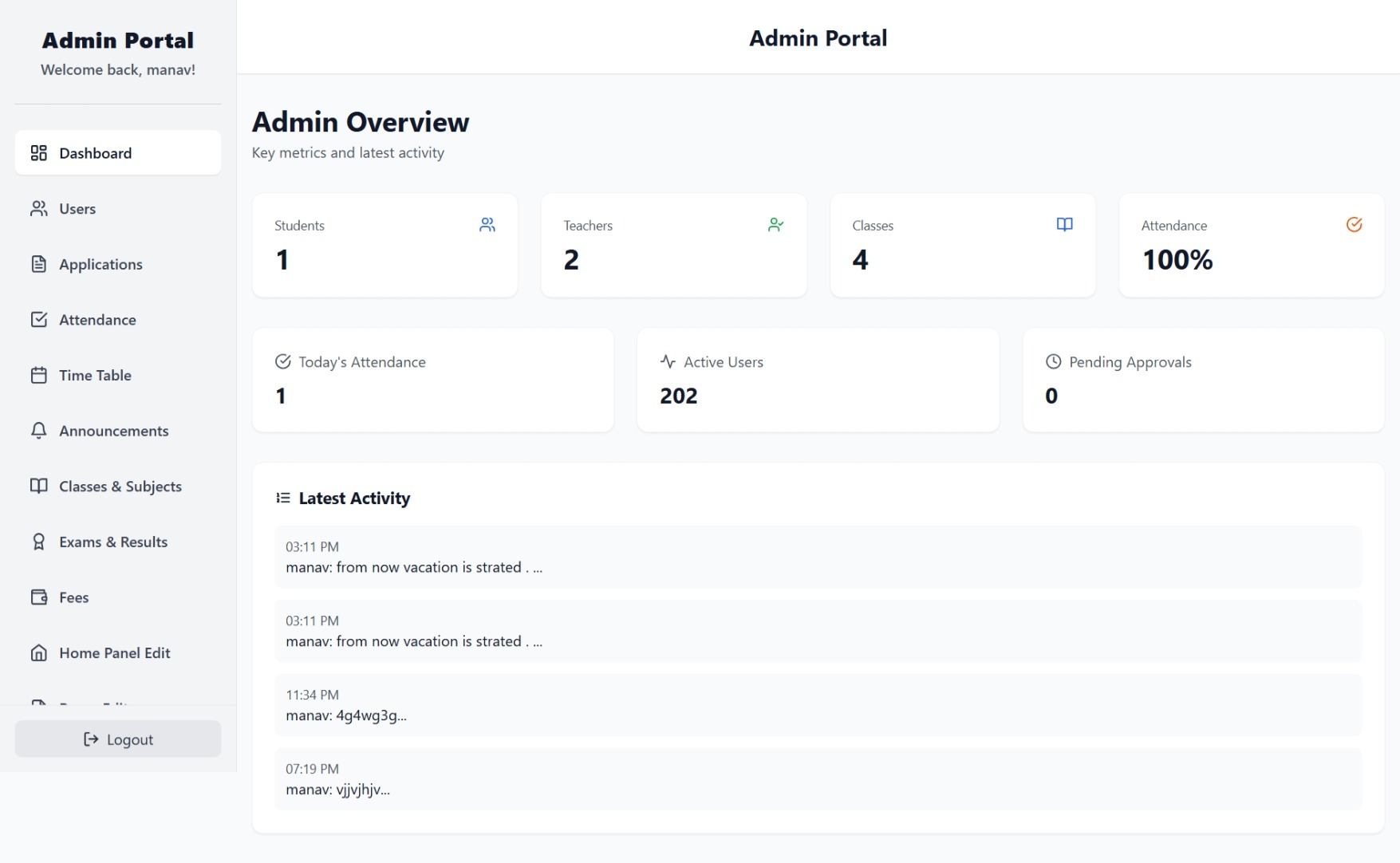 School Management System – React & Node.js image 6