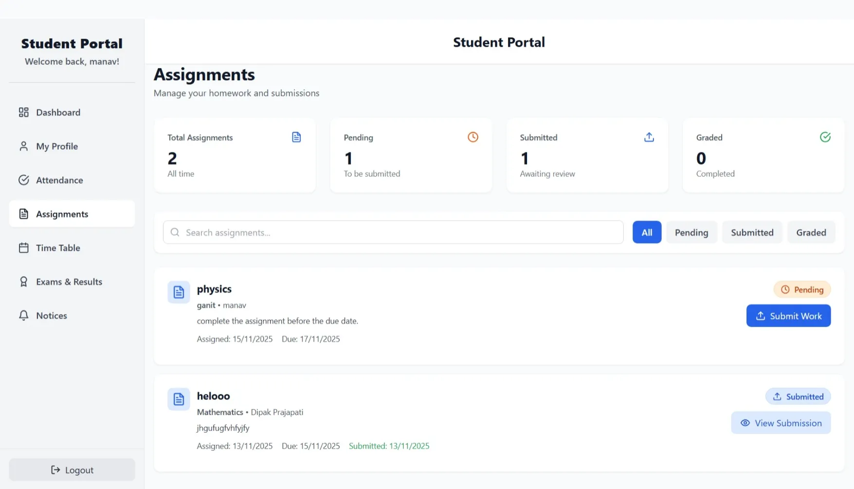 School Management System – React & Node.js - thumbnail 7