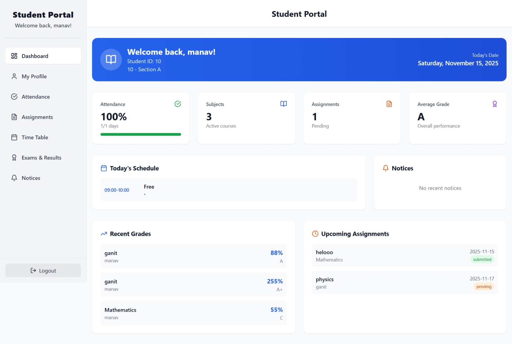 School Management System – React & Node.js image 9