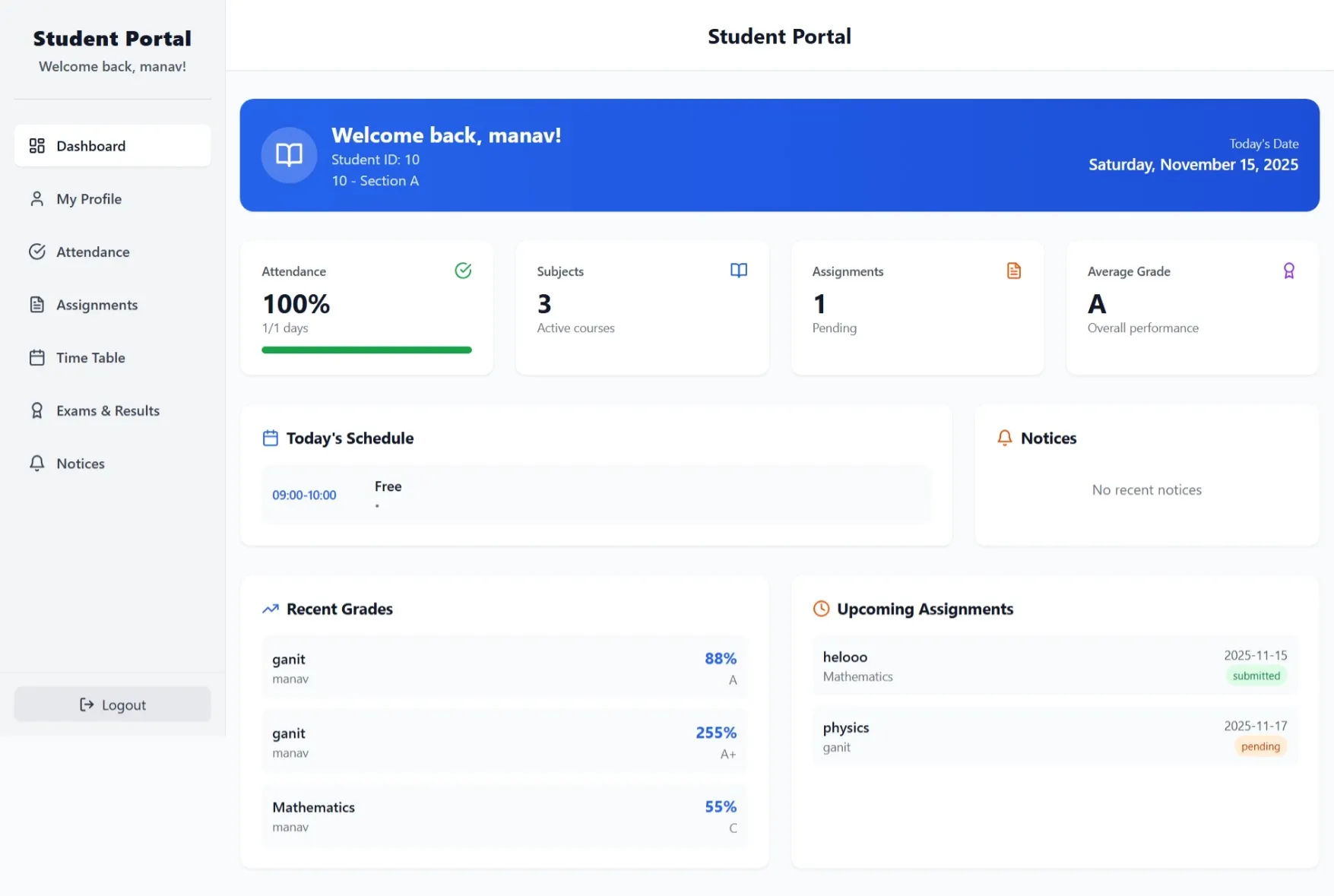 School Management System – React & Node.js - thumbnail 8