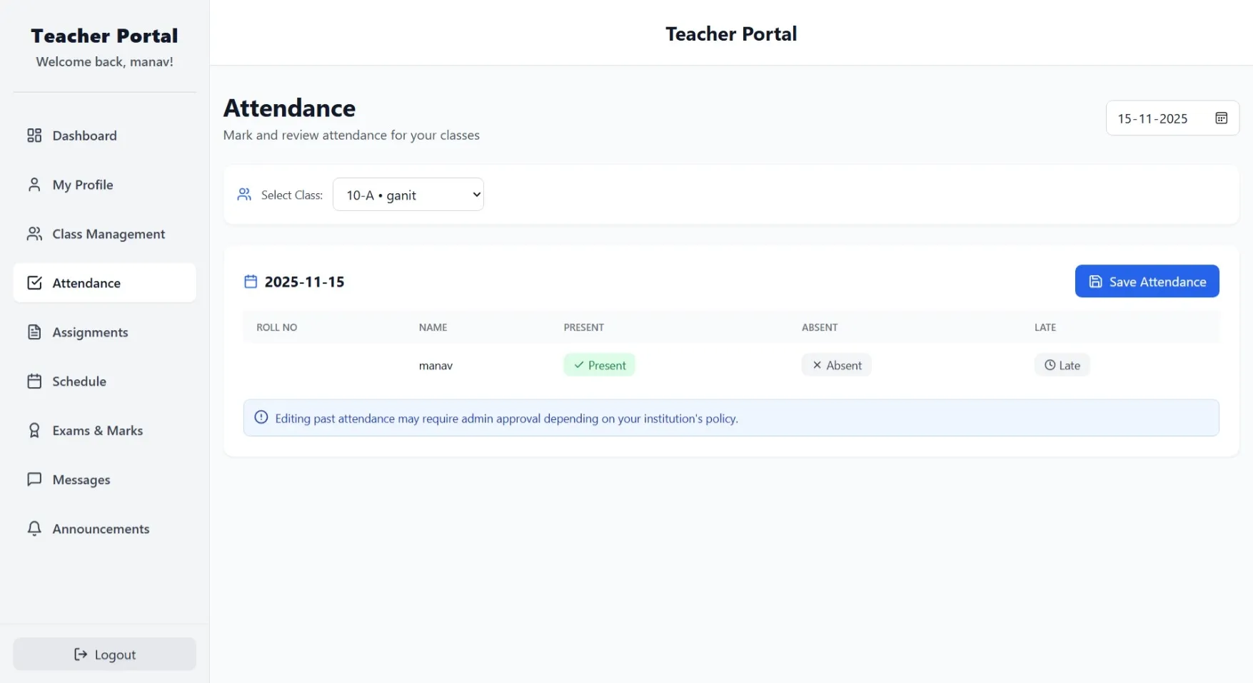 School Management System – React & Node.js - thumbnail 11