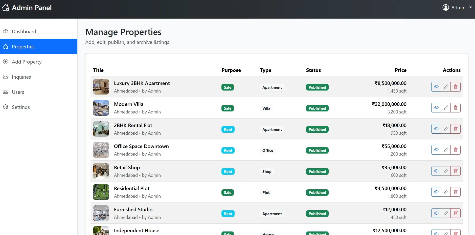 Real Estate Management System in PHP - thumbnail 12