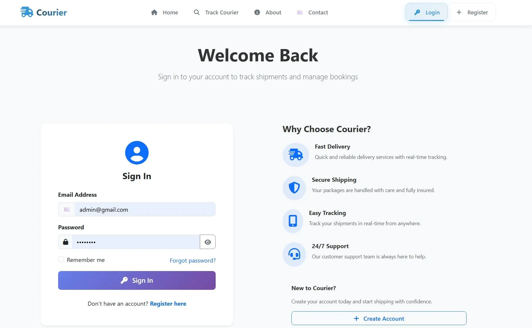 Courier Management System In PHP - thumbnail 18
