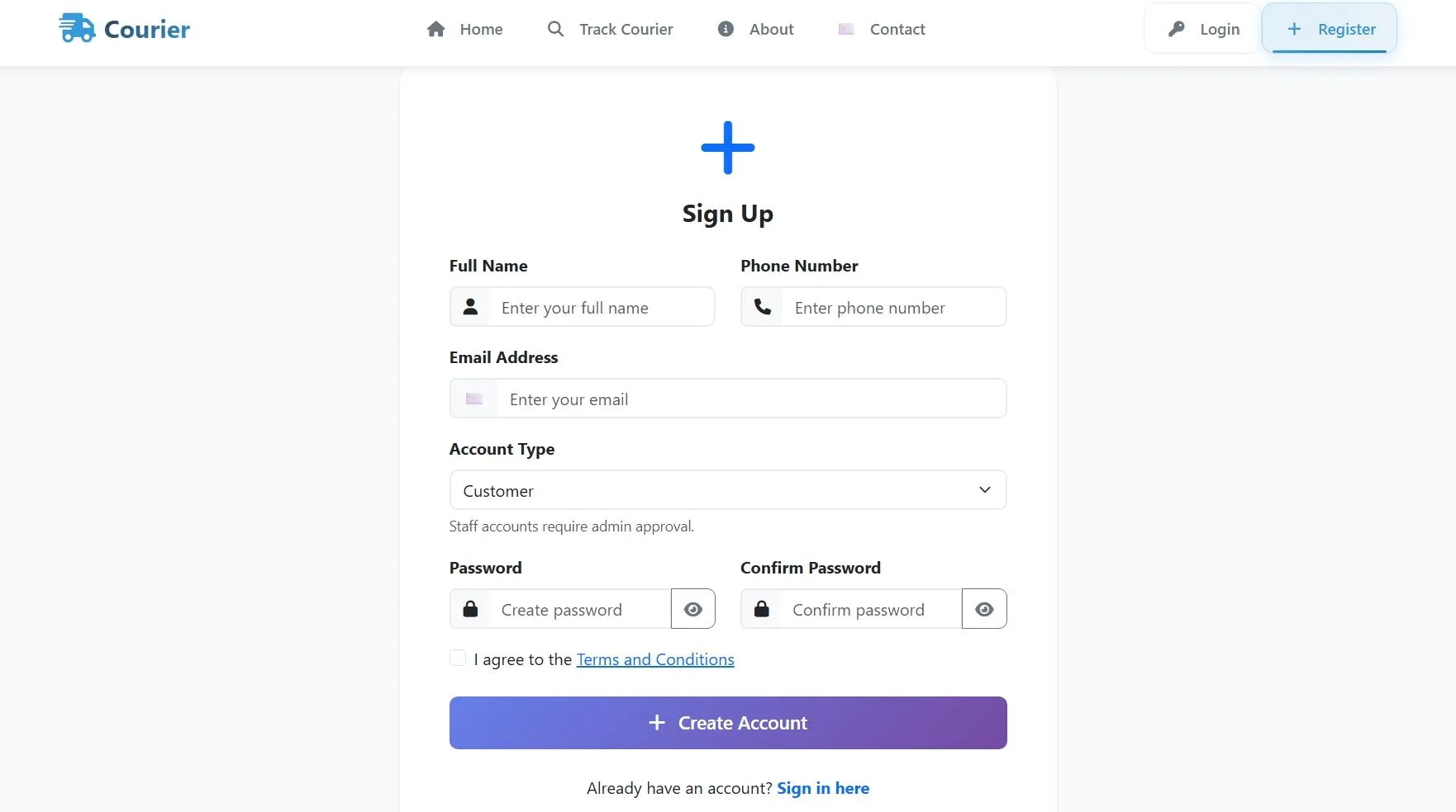 Courier Management System In PHP - thumbnail 19