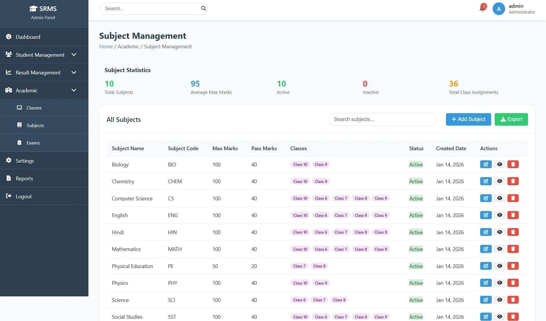 Exam Result Management System In PHP & SQl - thumbnail 7