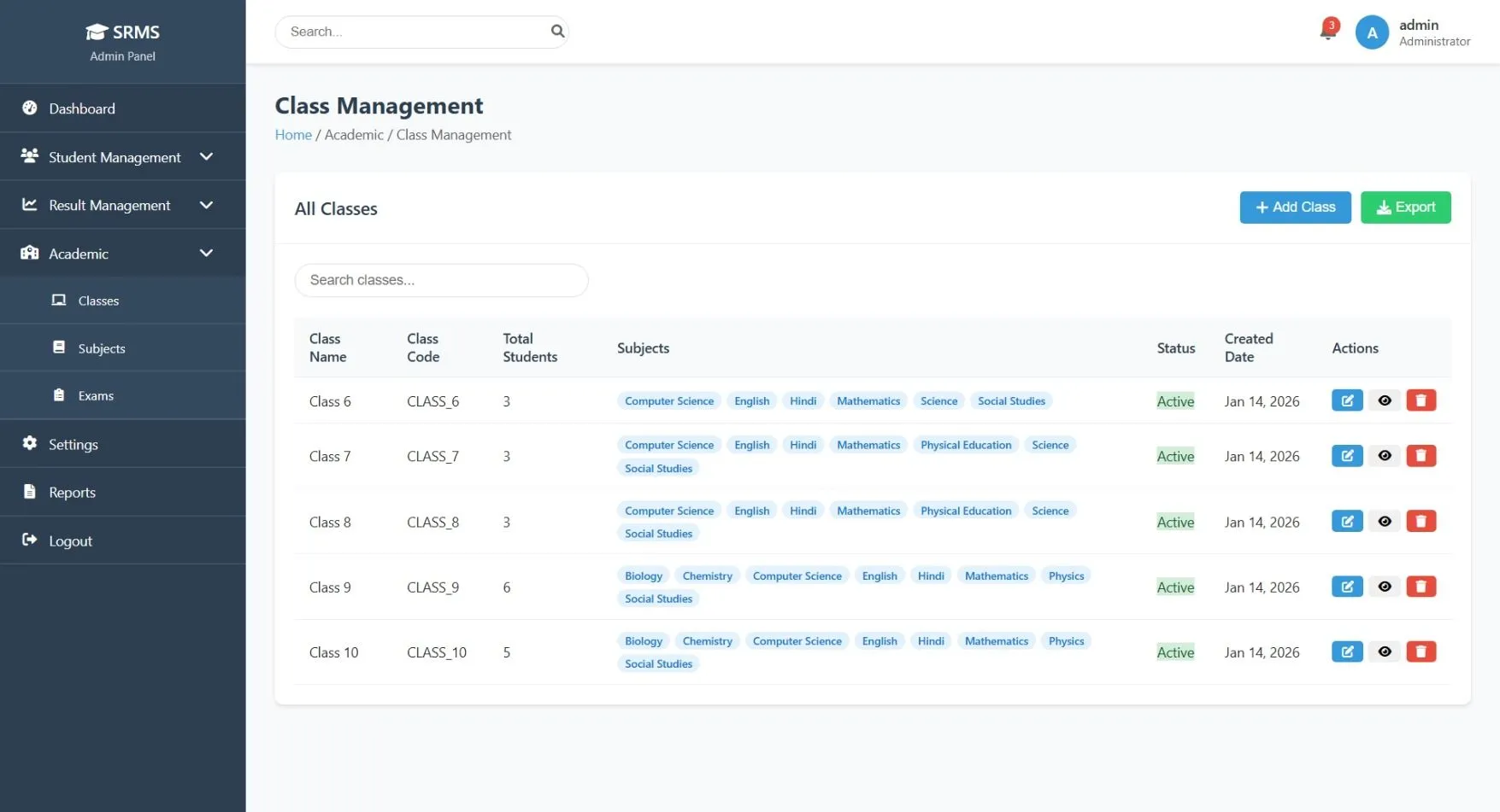 Exam Result Management System In PHP & SQl - thumbnail 9