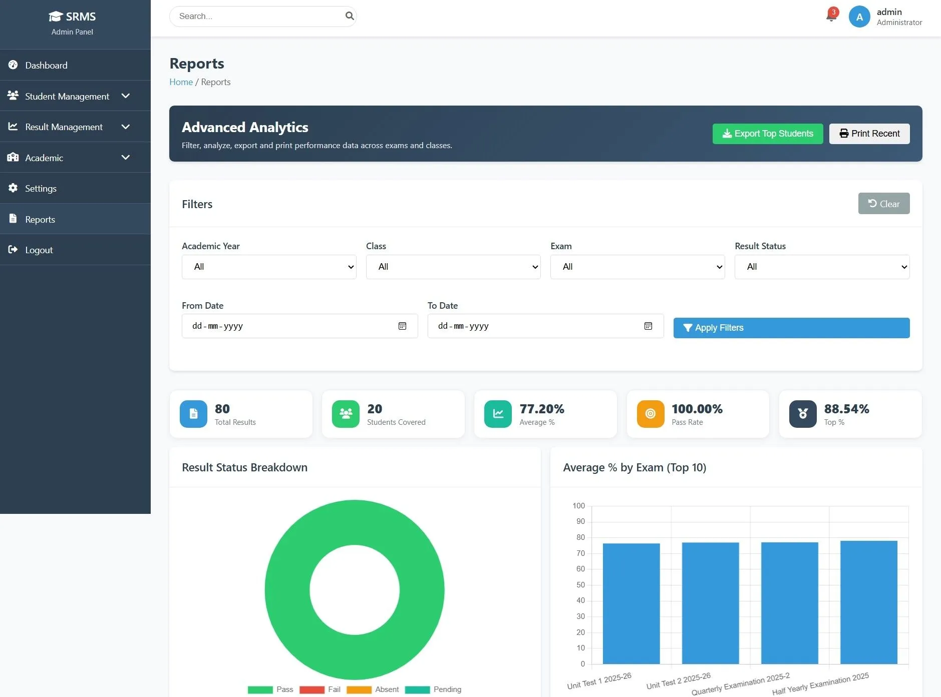 Exam Result Management System In PHP & SQl - thumbnail 11