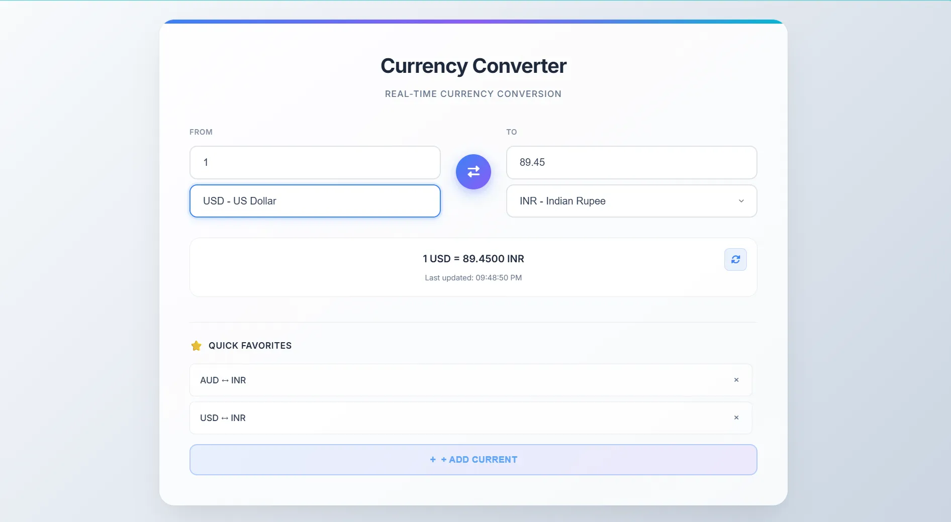 Currency Converter (API-Based)