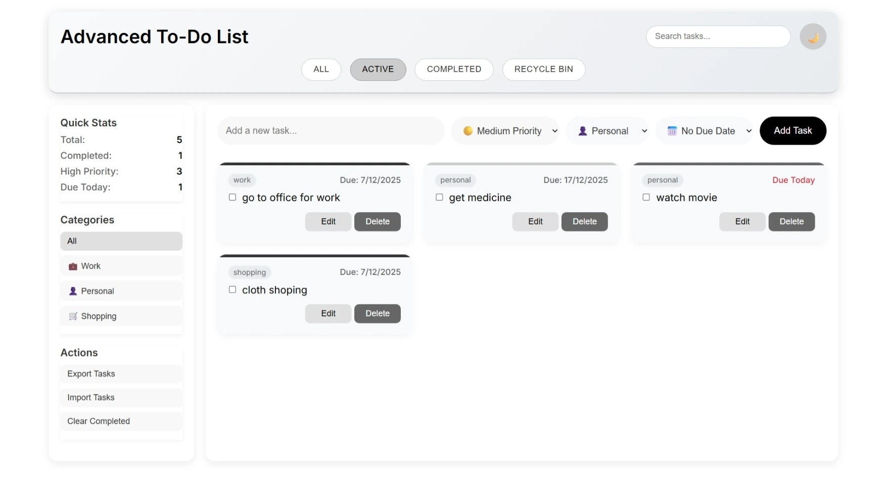 To-Do List Management System - thumbnail 2