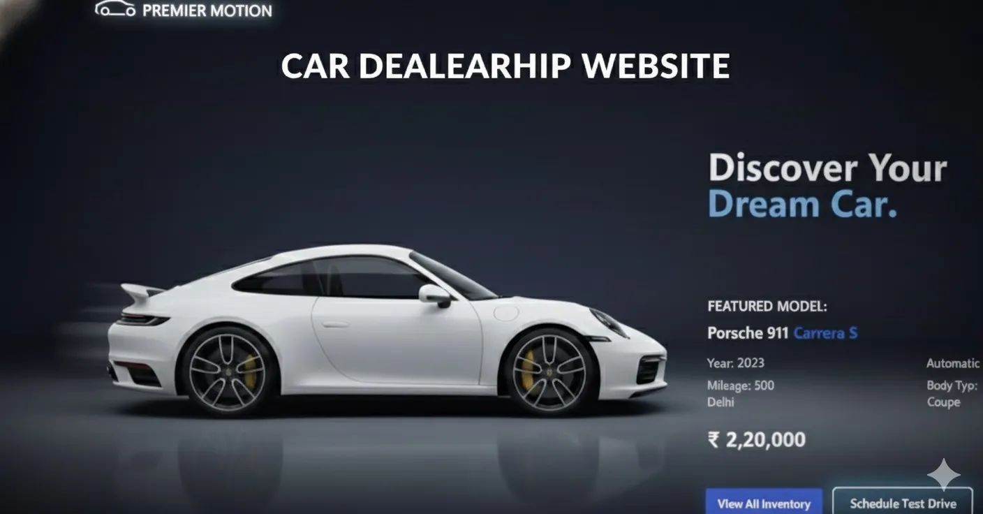 Car Dealership Website using PHP
